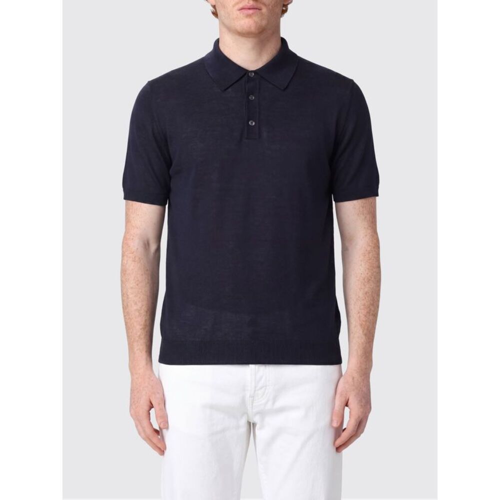 Roberto Collina Polo Shirt Men Navy